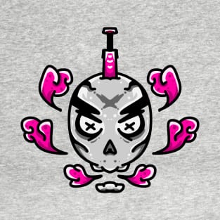 Death Skull Pink Smoke T-Shirt